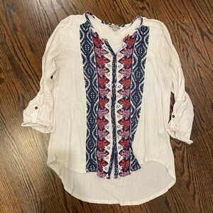 Lucky Brand 3/4 Sleeve T Shirt M